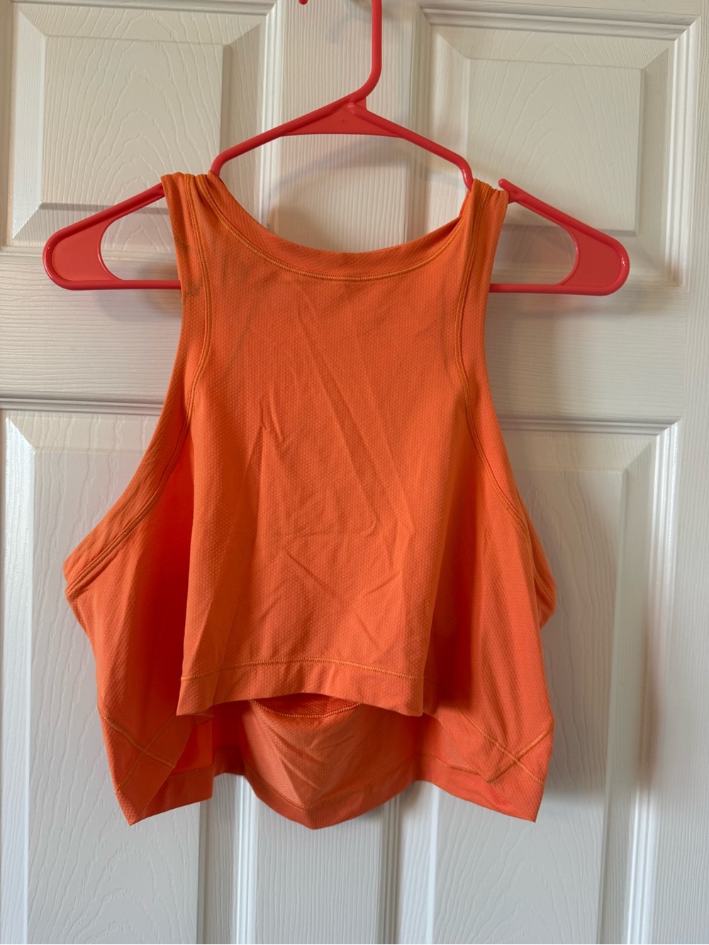 lululemon athletica Orange Layered Crop Tank